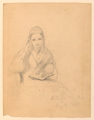 Studio di Ritratto di Miss Elliott da Daniel Huntington