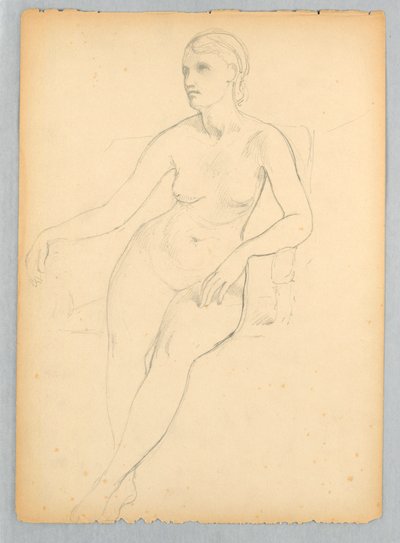 Studio di nudo seduto per il ritratto di Helen Hamersley da Daniel Huntington
