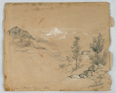 Sion, guardando a est, valle del Rodano da Daniel Huntington