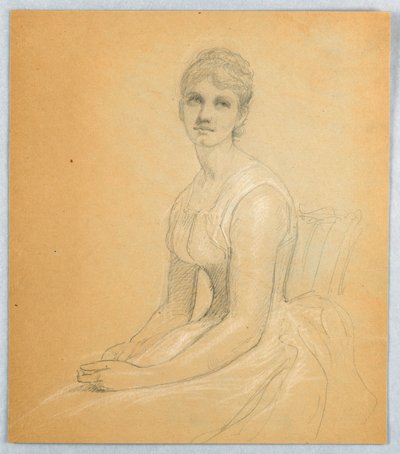 Schizzo per il ritratto di una donna da Daniel Huntington