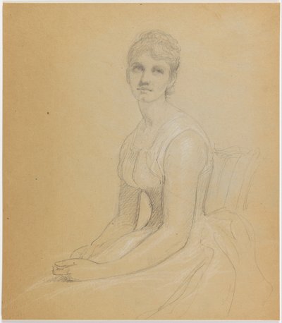 Schizzo per Ritratto di donna da Daniel Huntington