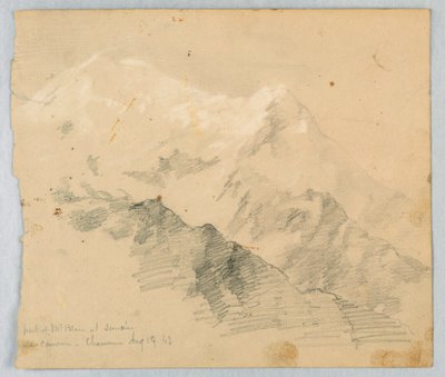 Schizzo del Monte Bianco all