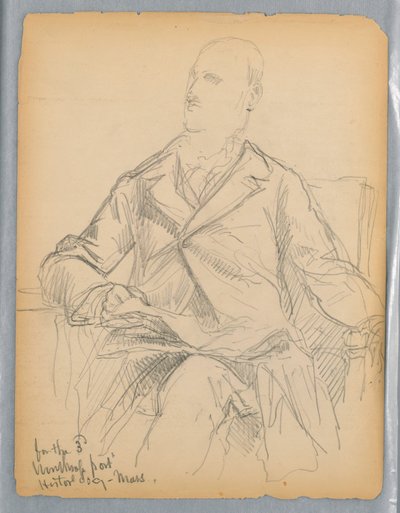 Bozzetti per il ritratto del signor Winthrop per la Historical Society, Mass. da Daniel Huntington