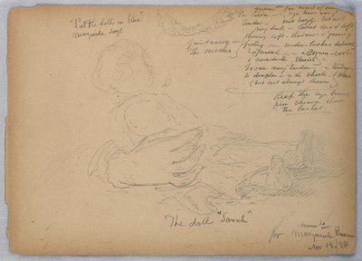 Schizzi per il ritratto di Marguerite Burrows, 18 novembre 1884 da Daniel Huntington