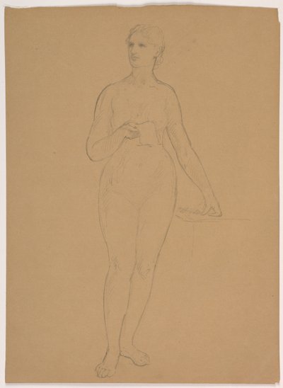 Nudo femminile in piedi da Daniel Huntington