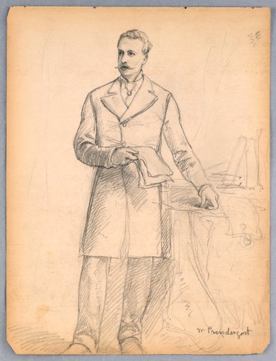 Studio per il ritratto di James Prendergast da Daniel Huntington
