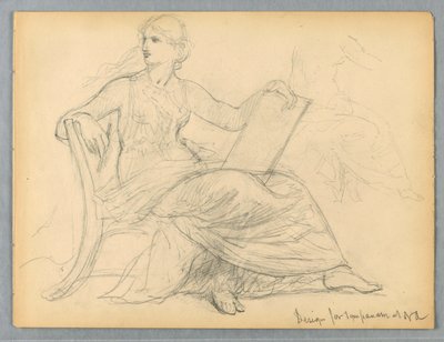 Studio di Donna Seduta per il Timpano dell