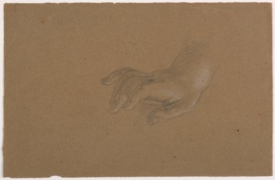 Studio di una mano destra da Daniel Huntington