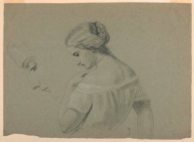 Studio di una Donna di Profilo da Daniel Huntington