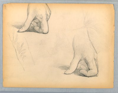 Due schizzi di una mano sinistra da Daniel Huntington