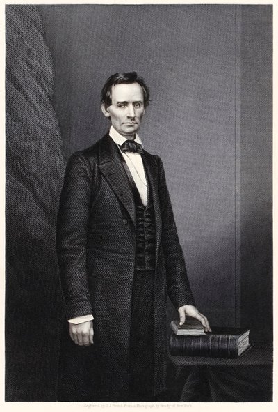 Abraham Lincoln: 16° Presidente degli Stati Uniti (incisione) da Daniel John. Pound