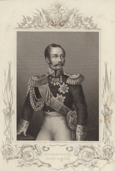 Alessandro II, imperatore di Russia (18181881) (incisione) da Daniel John. Pound