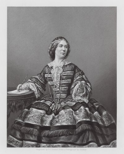 Amy Sedgwick, attrice britannica (incisione) da Daniel John. Pound