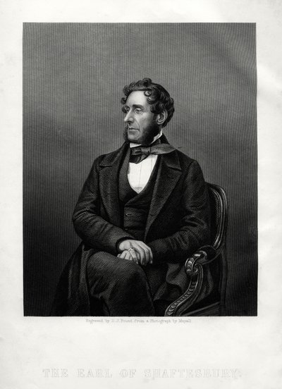 Anthony Ashley Cooper, 7° conte di Shaftesbury, filantropo inglese, c1880 da Daniel John Pound