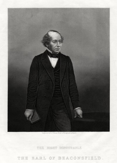 Benjamin Disraeli, Conte di Beaconsfield, Primo Ministro, 1880 da Daniel John Pound