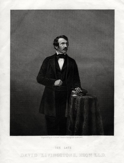 David Livingstone, missionario scozzese ed esploratore africano, 1880 da Daniel John Pound