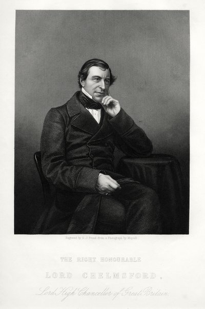 Frederic Thesiger, 1° Barone Chelmsford, giurista e politico inglese, c1880 da Daniel John Pound