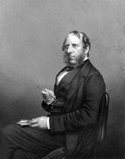 George Cruikshank 1792-1878. Caricaturista e illustratore di libri inglese, fine XIX secolo da Daniel John Pound