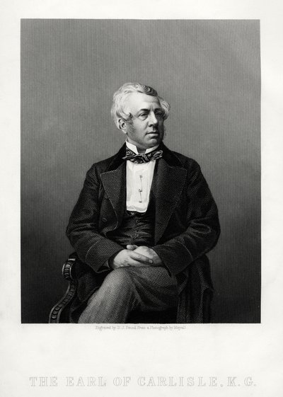 George William Frederick Howard, 7º conte di Carlisle, politico e statista britannico, c1880 da Daniel John Pound