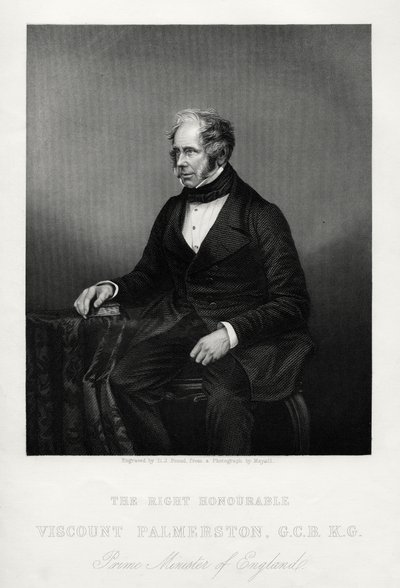 Henry John Temple, 3° visconte Palmerston, statista britannico, c1880 da Daniel John Pound