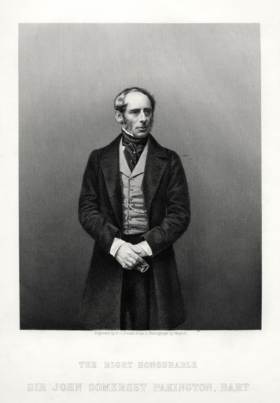 John Somerset Pakington, 1° Barone Hampton, politico inglese, c1880 da Daniel John Pound