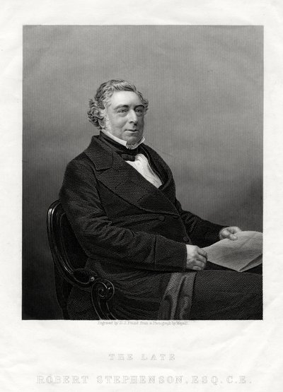 Robert Stephenson, ingegnere civile inglese, 1880 da Daniel John Pound
