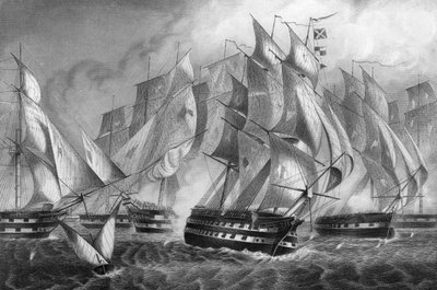 Vittoria di Sir Charles Napier al largo di Capo San Vincenzo, 5 luglio 1833 da Daniel John Pound
