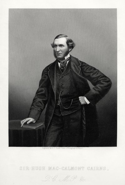 Sir Hugh Mac-Calmont Cairns, statista britannico, c1880 da Daniel John Pound