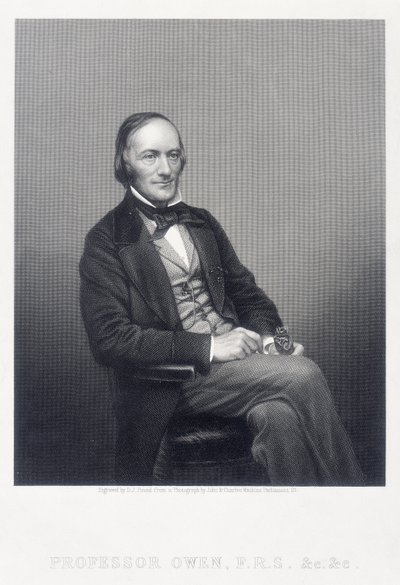 Sir Richard Owen, zoologo inglese, c1860 da Daniel John Pound