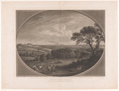 Veduta di Londra, vista da Hampstead Heath da Daniel Lerpinière