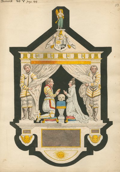 Memoriale a Sir Thomas Chaloner da Daniel Lysons