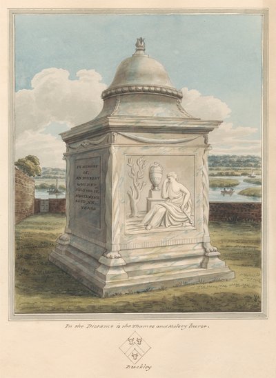 Tomba di Ann Buckley, dal cimitero di Sunbury da Daniel Lysons
