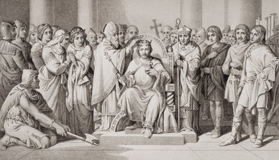 Incoronazione di Harold II, Re degli Anglo-Sassoni nel 1066 d.C., da 