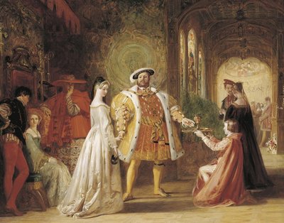Primo incontro tra Enrico VIII e Anna Bolena, 1835 da Daniel Maclise