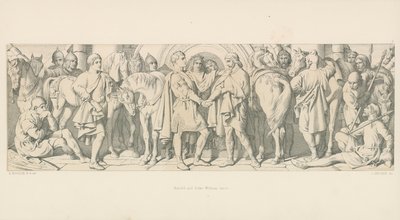 Harold e il Duca Guglielmo si incontrano da Daniel Maclise