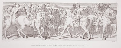 Intervista di Harold con Tostig, suo fratello, e con Hardrada, alleato di Tostig, prima della battaglia di Stamford Bridge, da 