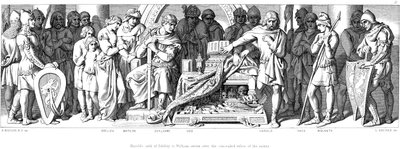 Re Harold giura fedeltà a Guglielmo di Normandia da Daniel Maclise