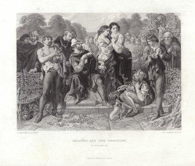 Orlando e il lottatore da Daniel Maclise