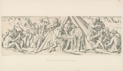 La vigilia della battaglia. Rivolta e baldoria dei Sassoni da Daniel Maclise