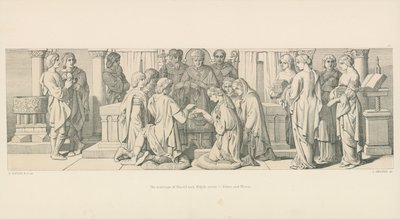 Il Matrimonio di Harold con Aldyth, Sorella di Edwin e Morcar da Daniel Maclise