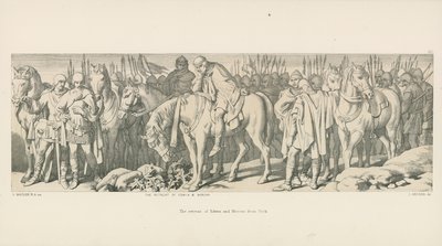 La ritirata di Edwin e Morcar da York da Daniel Maclise
