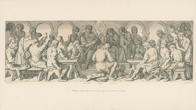 Guglielmo conferisce ad Harold la dignità di cavaliere normanno da Daniel Maclise