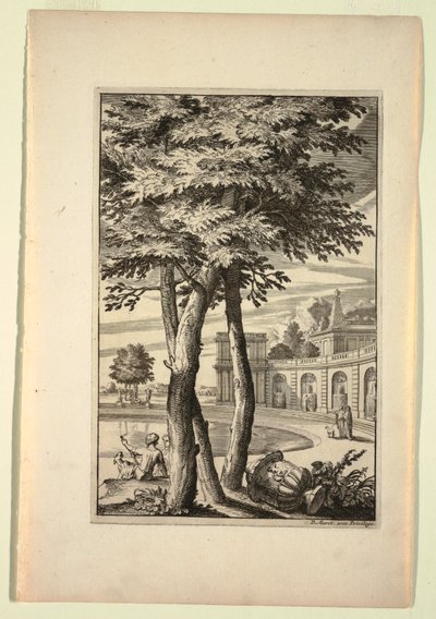 Tavola nel Nouveaux Livre de Paysages (Nuovo Libro di Paesaggi) da Daniel Marot
