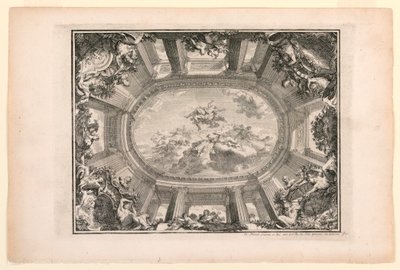 Piatto in Nouveaux livres de peintures de salles et d’escaliers (Nuovi libri di pitture per stanze e scale) da Daniel Marot