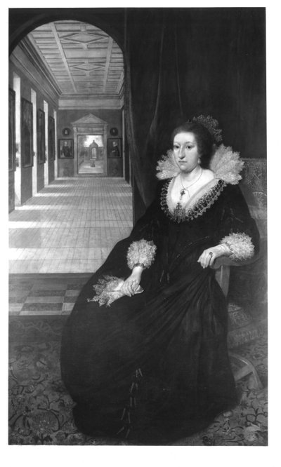 Ritratto di Aletheia, moglie di Thomas Howard da Daniel Mytens