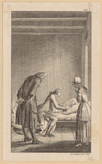 Alexander al capezzale di Minchen da Daniel Nikolaus Chodowiecki