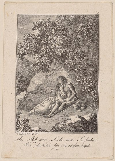 Da Orgoglio e amore di Lafontaine da Daniel Nikolaus Chodowiecki