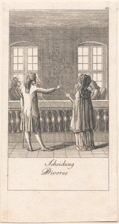 Motivi per il matrimonio e le loro conseguenze. Bl. 10 da Daniel Nikolaus Chodowiecki