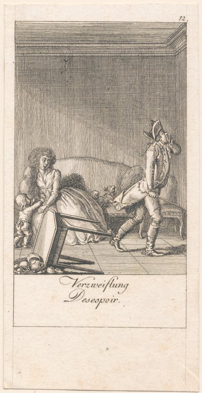 Motivi per il matrimonio e le loro conseguenze. Bl. 12 da Daniel Nikolaus Chodowiecki