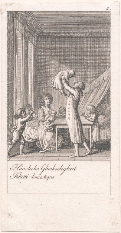 Motivi per il matrimonio e le loro conseguenze. Bl. 2 da Daniel Nikolaus Chodowiecki